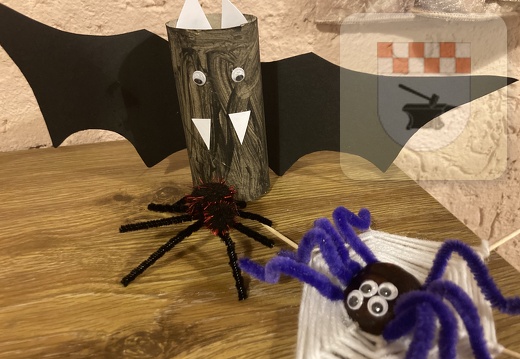Halloween-Basteln im Gemeinschaftshaus Oktober 2022